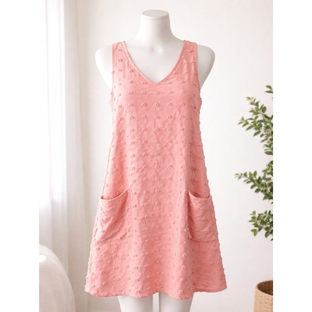 Shein Women's Sleeveless A-Line Summer Dress With Two Pockets Size Small EUC